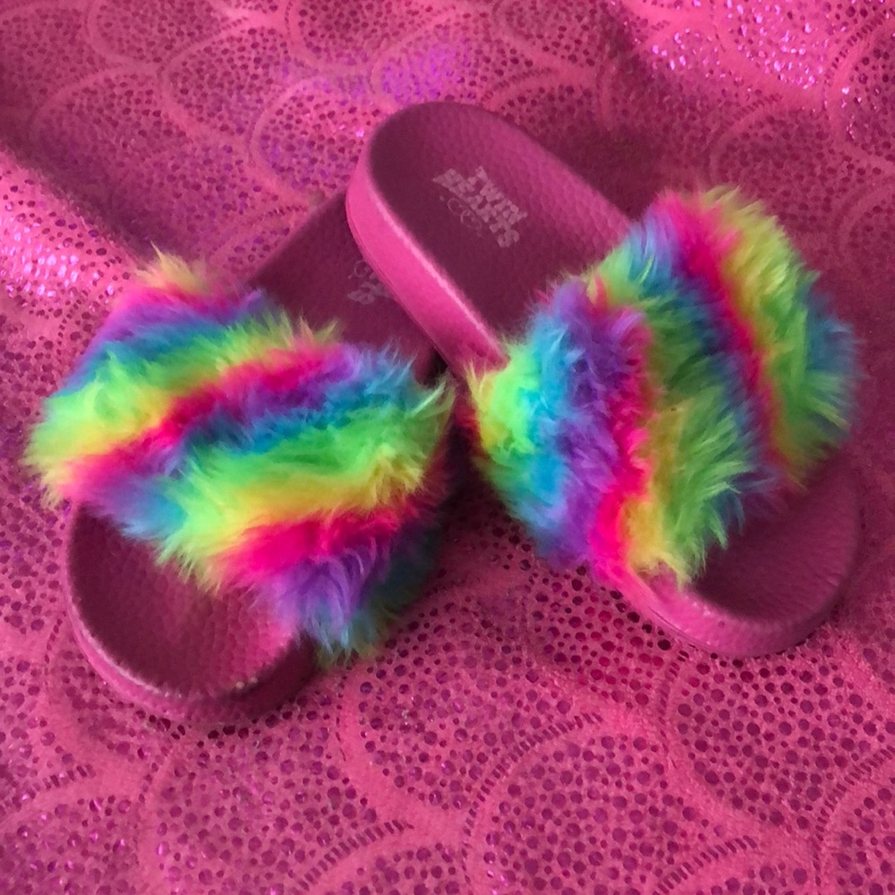 Pink rainbow slides girls